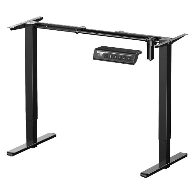 ErGear 電動 昇降式デスク 脚のみ スタンディングデスク 72-118cm高さ調節可能 耐荷重80kg 4パターン高さメモリー機能 上下自動昇降 衝突