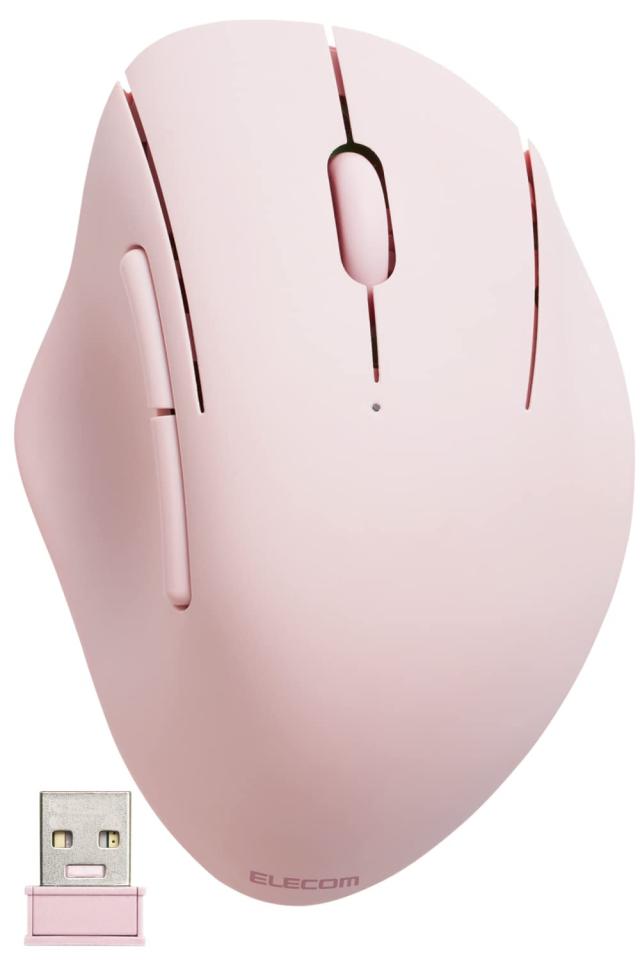 エレコム マウス ワイヤレスマウス SHELLPHA 無線2.4GHz 静音 抗菌 5ボタン ピンク M-SH20DBSKPN