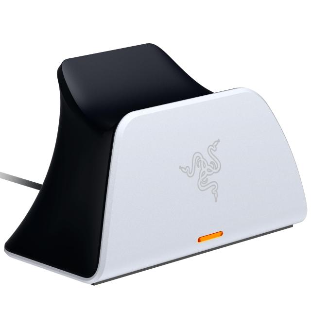 Razer レイザー Quick Charging Stand for PS5 (White) PS5 DualSense ワイヤレスコントローラー用急速充電スタンド 3時間未満で完全充電