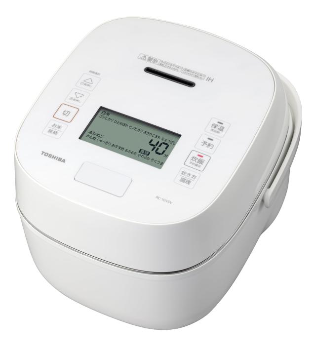 TOSHIBA(東芝) 炊飯器 炎匠炊き5.5合 RC-10VSV(W) グランホワイト 真空圧力IH rice cooker 日本製 保温白米40時間