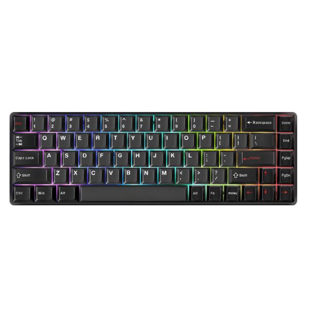 DrunkDeer G65 eスポーツゲーミングキーボード、ラピッドトリガーキーボード - ホール効果スイッチ - 磁気スイッチ - ラストウィン＆リリ