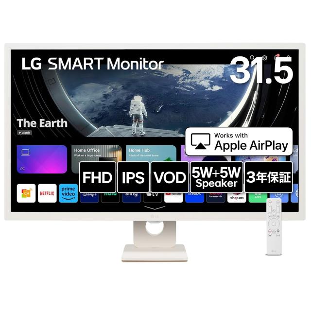 LG スマートモニター / 32SR50F-W/MyView Smart Monitor / 31.5インチ 