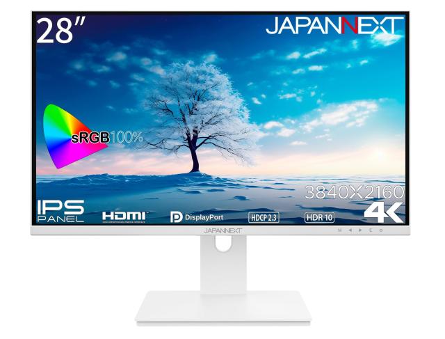 JAPANNEXT 28インチ モニター 4K UHD 3840x2160解像度 IPS