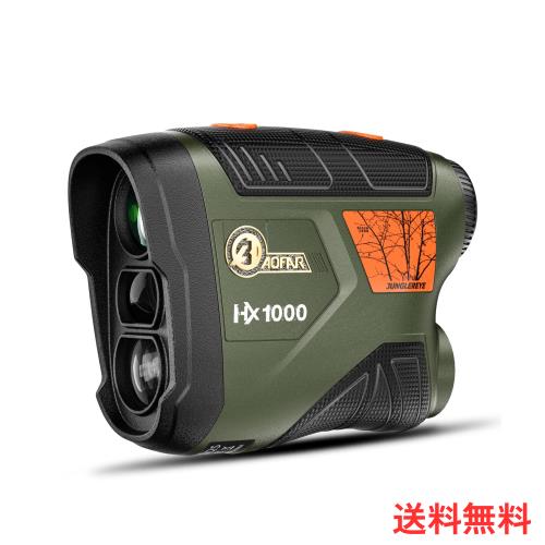 AOFAR 狩猟用レーザー距離計 HX1000 1000yd測定可能 充電式 距離/角度/速度測定/連続スキャン 高透過レン 6倍望遠距離測定器 超軽量140g