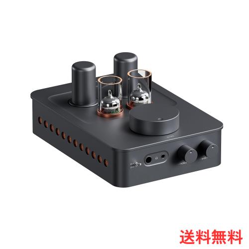 Fosi Audio GR70 真空管ヘッドホンアンプ プリアンプ 真空管5654W*2と6AC7*2を搭載 真空管アンプ ホームオーディオ用 ミニHiFiプリアンプ