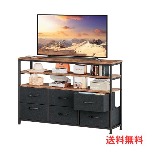 Fainyearn テレビ台 テレビボード 収納付き ハイタイプ テレビラック 50型まで対応 テレビ棚 幅110×奥行30×高さ80cm