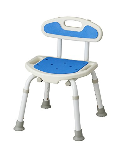 お風呂椅子 【選べる４色】 サテライト 福浴軽量コンパクトシャワーチェアー 高さ調節６段階 背もたれ付き ブルーの通販は 8,011円