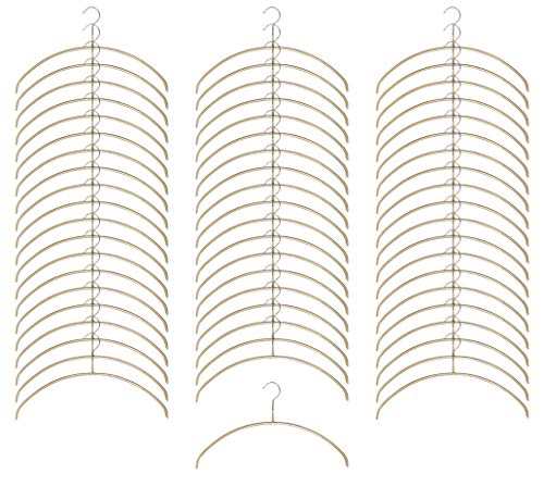 MAWA(マワ) すべり落ちないハンガー 【人体ハンガー60本組】 ゴールド 119610 40×22×1？