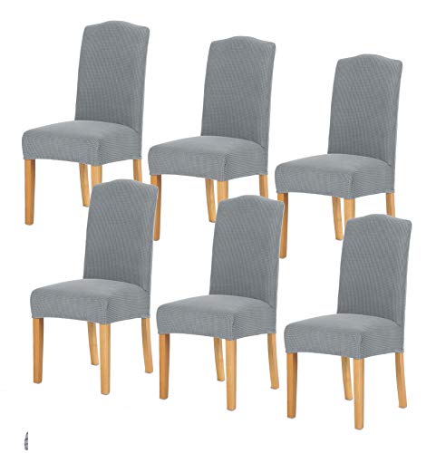 TIANSHU 椅子カバー 6枚， チェアカバー 選べる 11色 伸縮素材 ストレッチ ふわふわ 家庭・ホテル用 ウェディング・結婚式・パーティーなの通販は