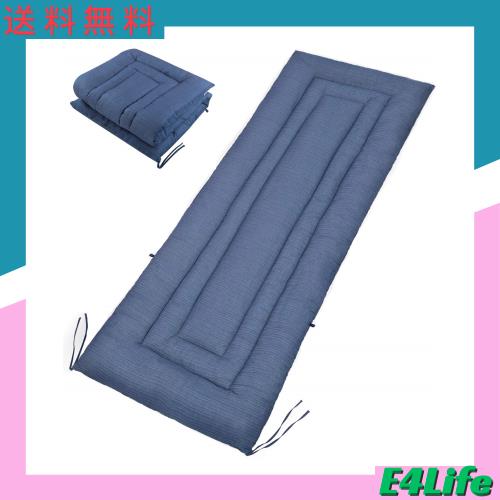 敷きふとん しじら織り ごろ寝マット シングル 綿100％ 肌に優しい ？ sunnyskies 吸汗速乾 軽量 抗菌 防臭 防ダニ 厚手 うたた寝 車中泊 の通販は 4,622円