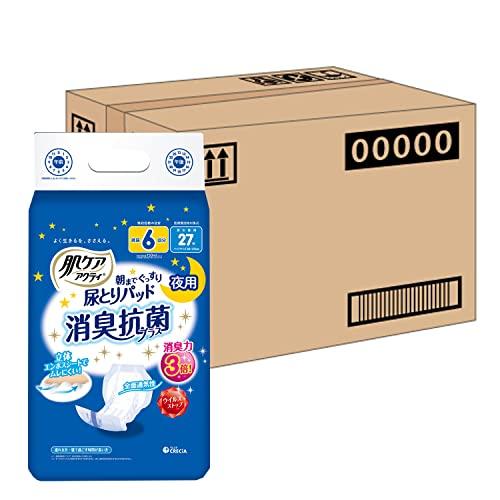 【ケース販売】 肌ケア アクティ 大人用おむつ テープタイプ用 尿とりパッド 6回分吸収 27枚 ×6パック入りその他ダイエット・健康