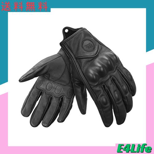 KEMIMOTO バイク グローブ 革 オートバイグローブ 素手 撥水 バイク用 グローブ スマホ対応 PUグローブ メンズ レディース 春夏秋冬 自転の通販は 5,206円