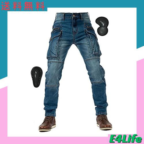 メンズバイク用パンツ ライディングパンツ 春秋向け ライダースパンツ プロテクター デニムジーンズ バイクズボン オールシーズン バイクの通販は 8,135円