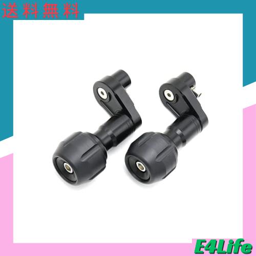 YUANYE 川崎 ninja400 ninja250用 フレームスライダー フェアリングガード 二輪車本体アルミ合金転倒防止接着剤・転倒防止接着剤 (ブラッ 6,143円