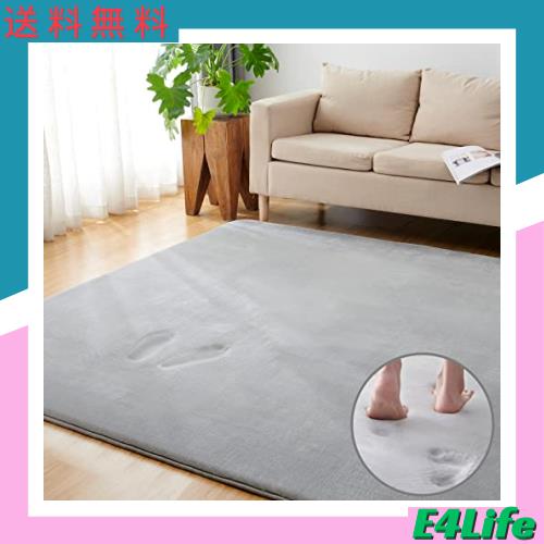 Keusnix カーペット ラグ 低反発 極厚25mm 滑り止め付 厚手 ラグマット 防音 じゅうたん フランネル 抗菌・防ダニ加工 オールシーズン 絨の通販は 6,742円