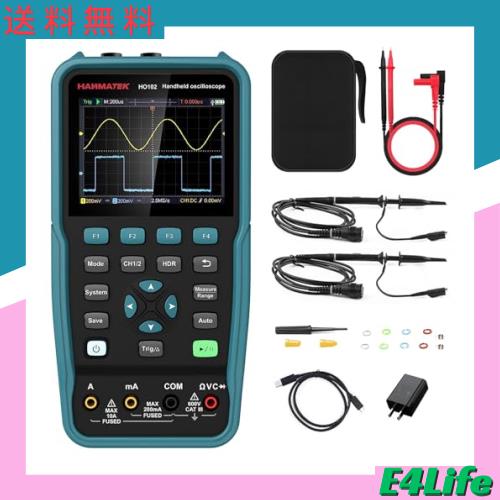 HANMATEK ハンドヘルドオシロスコープ 2チャンネル 100Mhz 2 in1デジタルオシロスコープとマルチメータ HO102の通販は