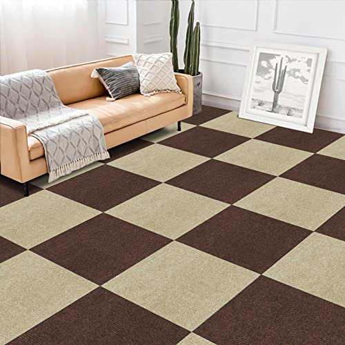 タイルカーペット ジョイントマット 夏用大判 HUIJIE フローリング カーペット 30x30 (約1.5畳) 30枚セット パズルマット 防音 消臭 洗えの通販は