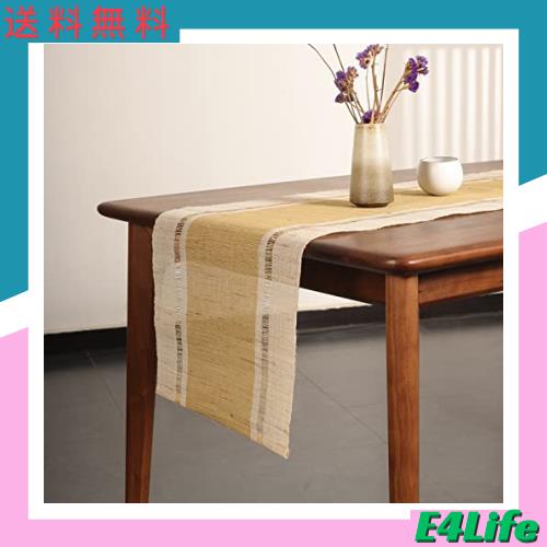 【慕布?MOBUKIA】テーブルランナー 手織り布 ちょま生地夏布 天然素材シンプル 素朴なモダン 中華風和風侘寂わびさび禅茶席 断熱テーブルの通販は 4,991円