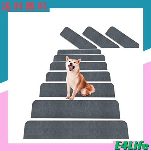 階段マット 階段用滑り止め【70X22cm 15枚入り】HAODEMI 階段カーペット 吸着マット厚み4mm 階段敷き 足腰負担軽減 ズレない 階段用 ステの通販は 5,020円