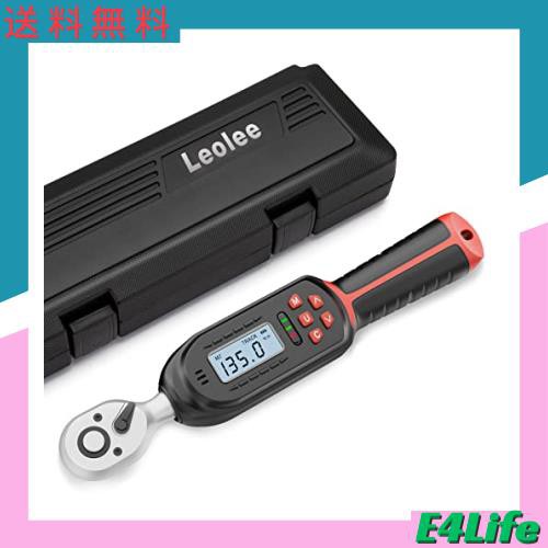 Leolee デジタルトルクレンチ 6.8-135Nm(9.5mm) 内蔵ブザー及びLED警告灯 高精度 双方向ラチェットヘッド トルクレンチ 自転車 自動車 エの通販は