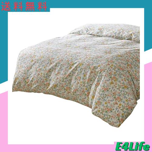 掛けふとんカバー キング 230x210cm 綿100% リバーシブル 掛けカバー エレガント 小花柄 おしゃれ 速乾 通気 単品売り 防ダニ 5,369円