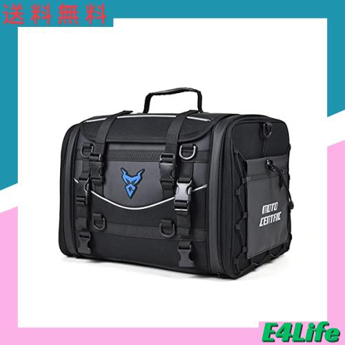 MIGHTYDUTY バイク シートバッグ 大容量 45-60L 拡張機能 防水 バイク用 ツーリングバッグ 反射テープ付き 多機能 ショルダーストラップの通販は