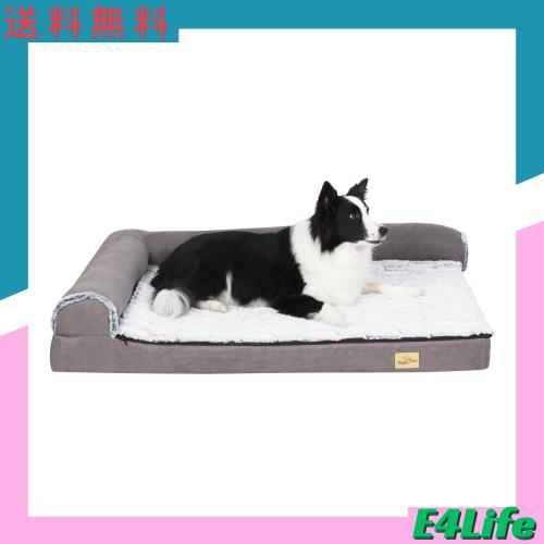 大型犬 ベッド 厚い 中型犬 洗えるカバー 防水 老犬介護用ベッド 高反発 枕付き 顎乗せ スクエア 丈夫 通年 ペットベッド 2way オールシの通販は