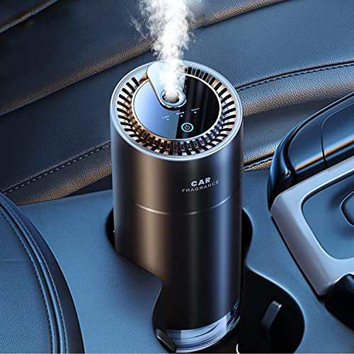 CEENIU 車 アロマディフューザー 超音波霧化【静音 自動ON/OFF 内蔵バッテリー】グレープフルーツの香り フランス産天然香料 F26 車 消臭の通販は 11,984円