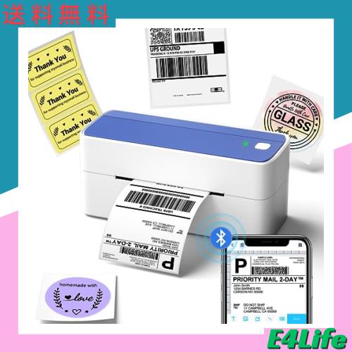 Phomemo 241-BT A6 ラベルプリンター 感熱ラベルライターBluetooth接続 約102*152mm (A6) ラベルシール対応 多機能 バーコードプリンター