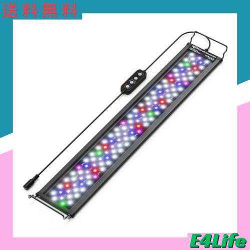 SEAOURA 水槽ライト【2024強化版】 30-45CM水槽適用 アルミニウムメダカライト 熱帯魚LEDライト アクアリウムライト 10段階明るさ 水槽leの通販は