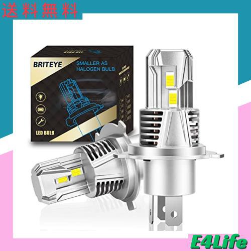 【新型大光量モデル】Briteye 車用ヘッドライト H4 LED バルブ爆光 Hi/Lo切り替 6500Kホワイト 新基準車検対応 一体型LEDヘッドライト 最の通販は