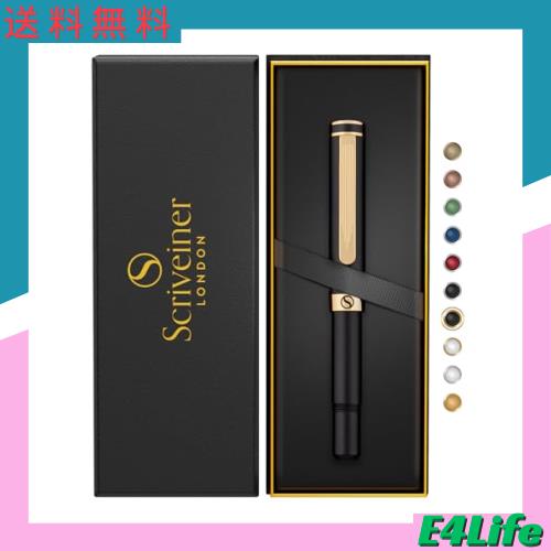 Scriveiner シルバー ブラック クローム ボールペン EDC 高級 ペン 華やか 重厚感 ポケット ペン 24K仕上げ 快適な書き心地 ペン 男性 女の通販は 8,720円