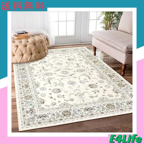 HAOCOO カーペット ペルシャ絨毯風 おしゃれ 洗える ラグ 120х160cm 長方形 耐磨耗性 すべり止め 低反発 防音 室内用 ラグマット シェニの通販は 5,365円