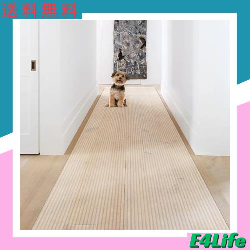 廊下用マット 廊下敷き PVC 60×600cm 大判 厚さ1.5mm 透明マット ソフト 撥水 おしゃれ 汚れ防止 お手入れ簡単 床暖房対応 滑り止め クの通販は 7,148円