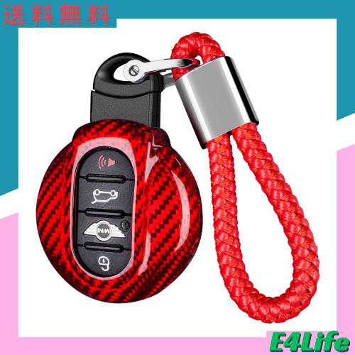 [T-carbon] MINI キーフォブカバー用、リアルカーボンファイバーキーフォブケースプロテクターは、MINI F シリーズ F54 F55 F55 F56 F57 の通販は