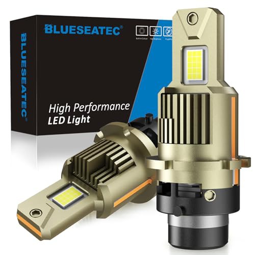 BLUESEATEC d2s led ヘッドライト 爆光 d2r ledバルブ led化 純正交換 車検対応 6500K 16000lm 12V/24V 35W 明るい9054LEDチップ ファン