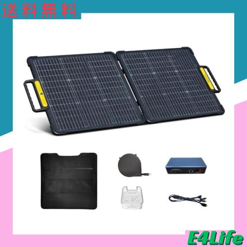 Acecow 両面 ソーラーパネル 100W 剛性 ポータブル太陽光パネル 折りたたみ 小型 ソーラーチャージャー 高変換効率 ETFE素材 逆電流防止 の通販は