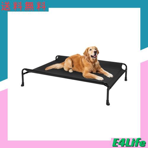 Veehoo 犬 ベッドペットベッド高架犬用ベッド、大型犬 ベッド隆起犬用ベッド、ガードレール付き屋外犬用ベッド、アップグレードされた滑の通販は