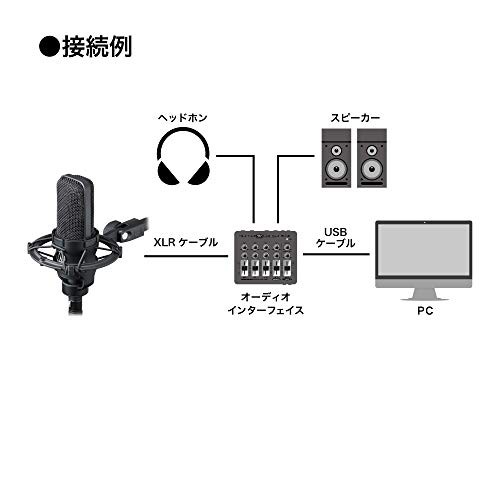 オーディオテクニカ AT4040 コンデンサーマイク XLR 1インチ大口径ダイアフラム / DCバイアス / 単一指向性 / 80Hzローカットフィルター