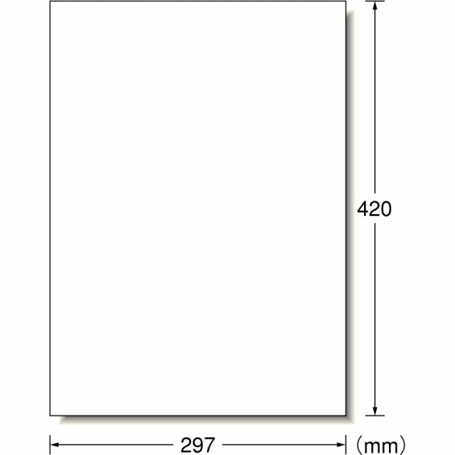エーワン ラベルシール A3 ノーカット 100シート 28424の通販は