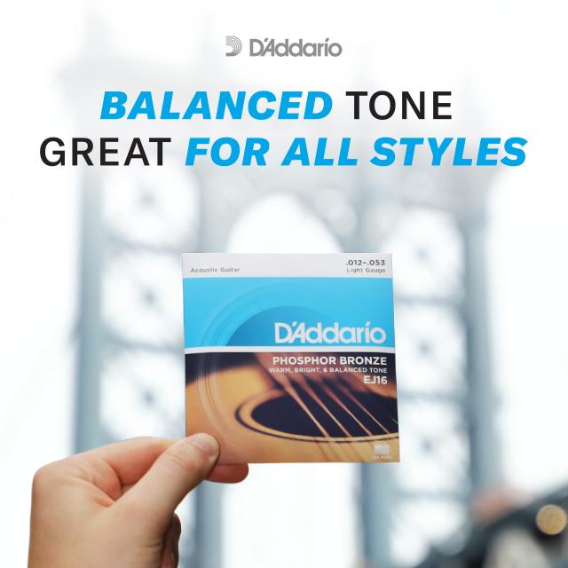 D’Addario ダダリオ アコースティックギター弦 フォスファーブロンズ Light .012-.053 EJ16-B25 25set入りバルクパック 【国内正規品】_3