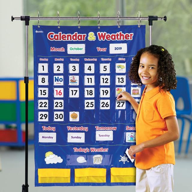 ラーニング リソーシーズ Calendar ＆ Weather Pocket Chart ポケットチャート カレンダー＆天気 LER 2418_6