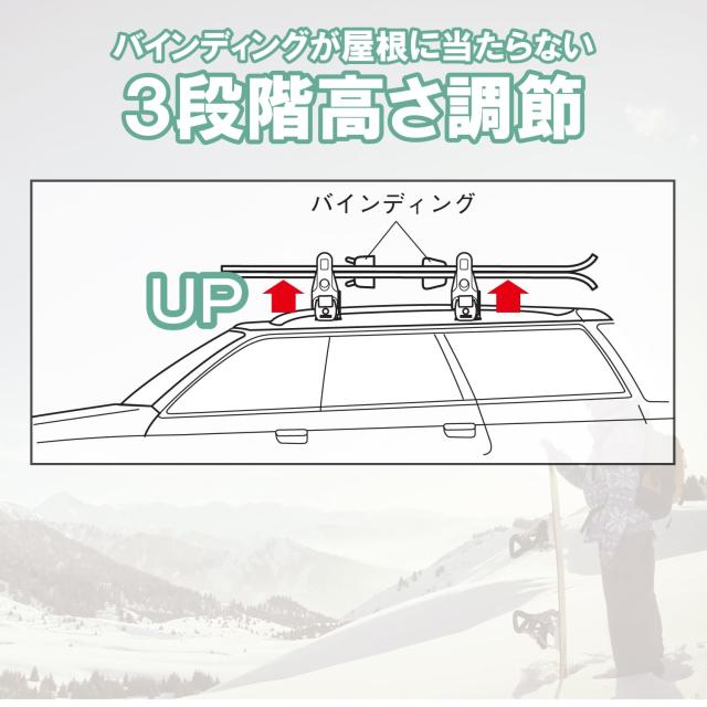 inno IN926 スキー　スノーボードアタッチメント ルーフキャリア 楽天市場】キャリア 冬 inno スキー スノーボード 車載キャリア ルーフ
