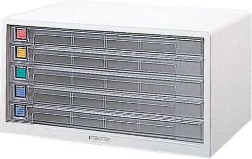 ナカバヤシ アバンテV2 レターケース 書類収納 A3 浅5段 シロ A3-55W_5