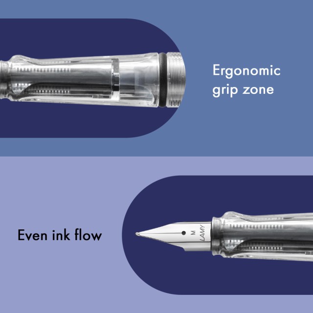 LAMY ラミー 万年筆 ペン先EF(極細字) サファリ スケルトン L12