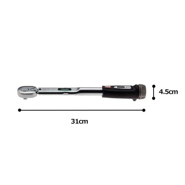 トネ(TONE) プレセット形トルクレンチ(ダイレクトセットタイプ) T3MN50 差込角9.5mm(3/8”) ブラック 50N・m_4