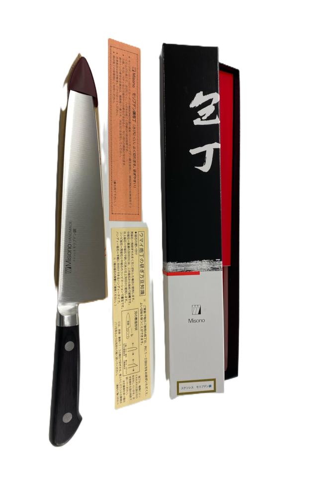 ミソノ モリブデン鋼 牛刀（両刃）ツバ付 33cm