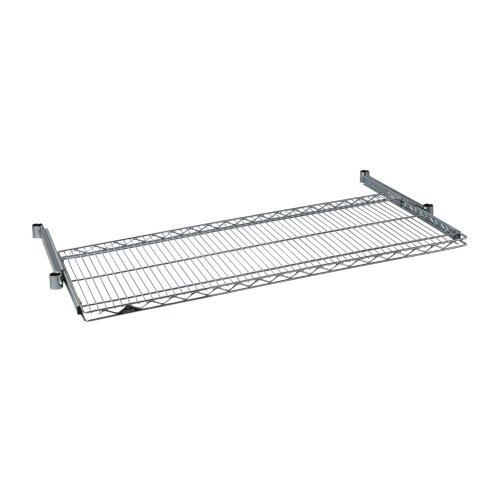 ドウシシャ ルミナスラック スチールラックパーツ スライド棚板 スライドシェルフ 幅121.5×奥行46cm SR1245-S スリーブ無し 耐荷重15kg_1