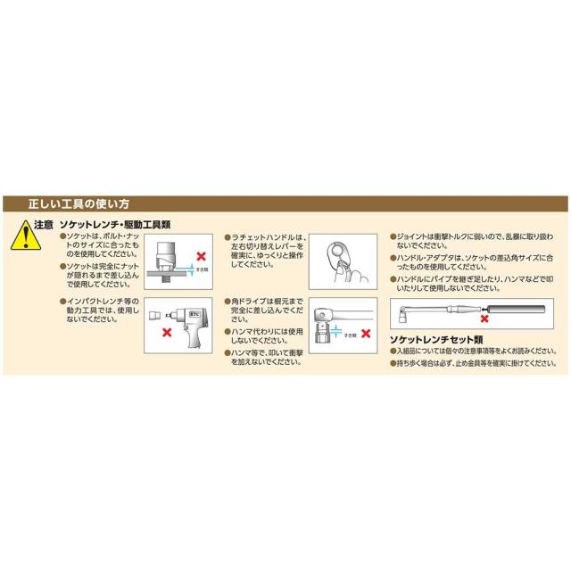 京都機械工具(KTC) ソケット レンチセット 12.7mm (1/2インチ) TB415X_3