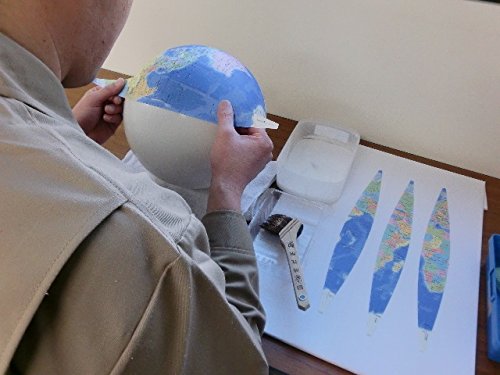 昭和カートン 二球儀地球儀 球径26cm 26-GF-J 行政図タイプ 日本地図付_3